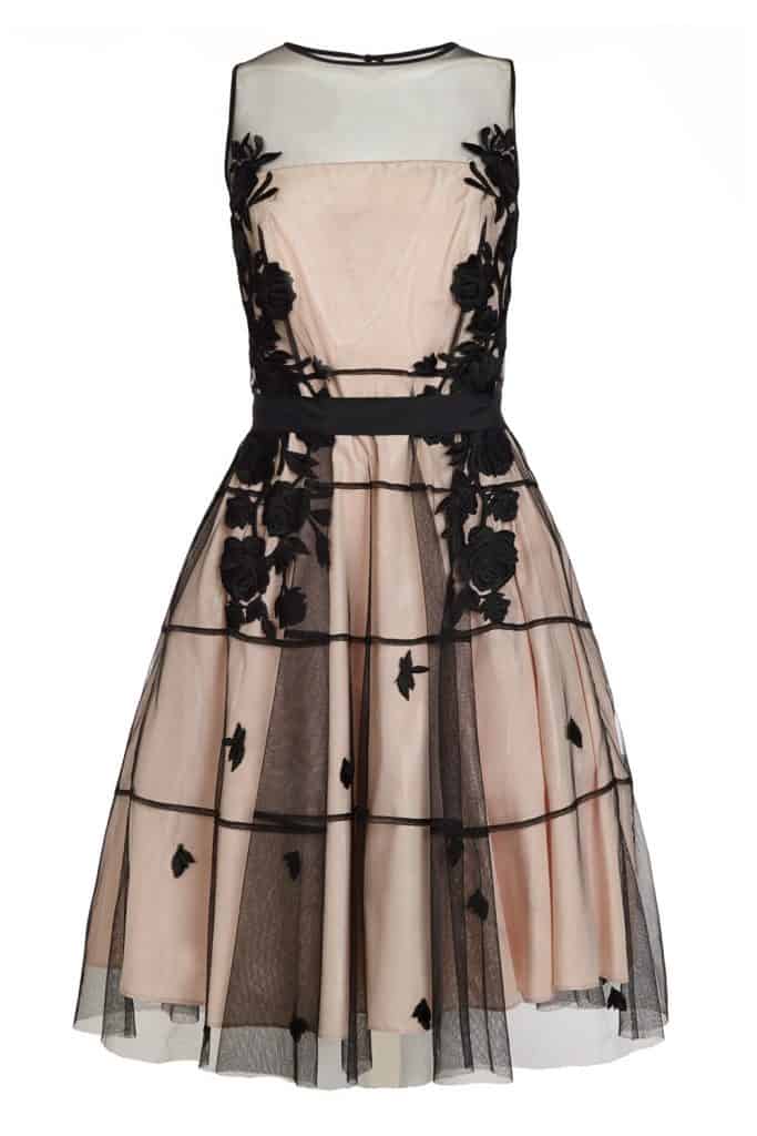 Help! I'm 56 years old, what do I wear to a black tie wedding? 1 Dress with black floral sheer overlay