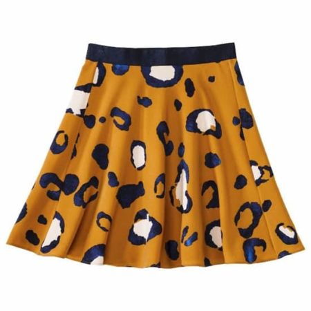 Short, animal print skirt