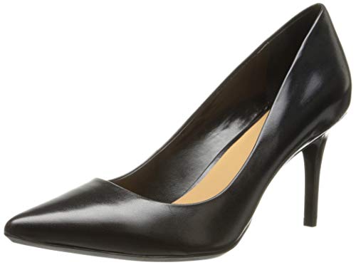 Calvin Klein Women's Gayle Pump, Black Leather, 8
