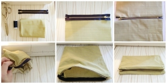 A zipper clutch DIY tutorial: Zip it like it's hot 6 Do It Yourself 4