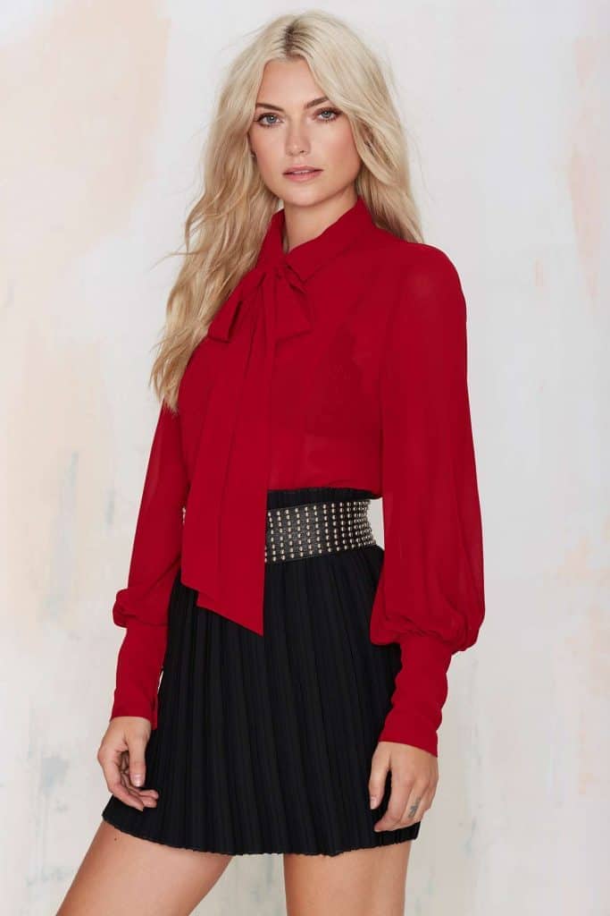 Nasty Gal Mademoiselle Pussy Bow Blouse, $58, Nasty Gal
