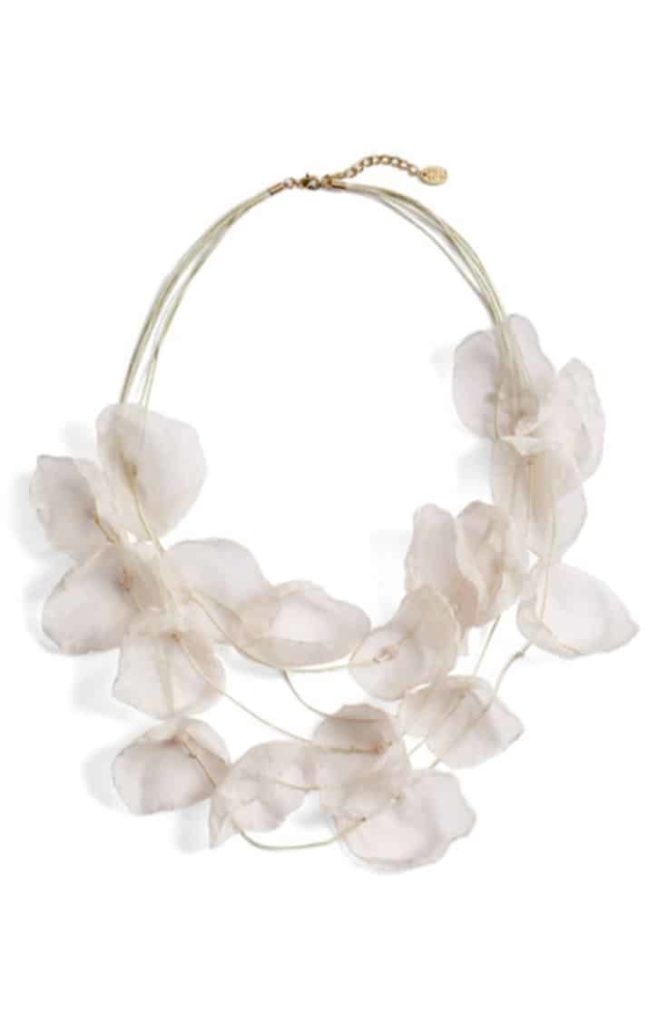 Chiffon statement necklace