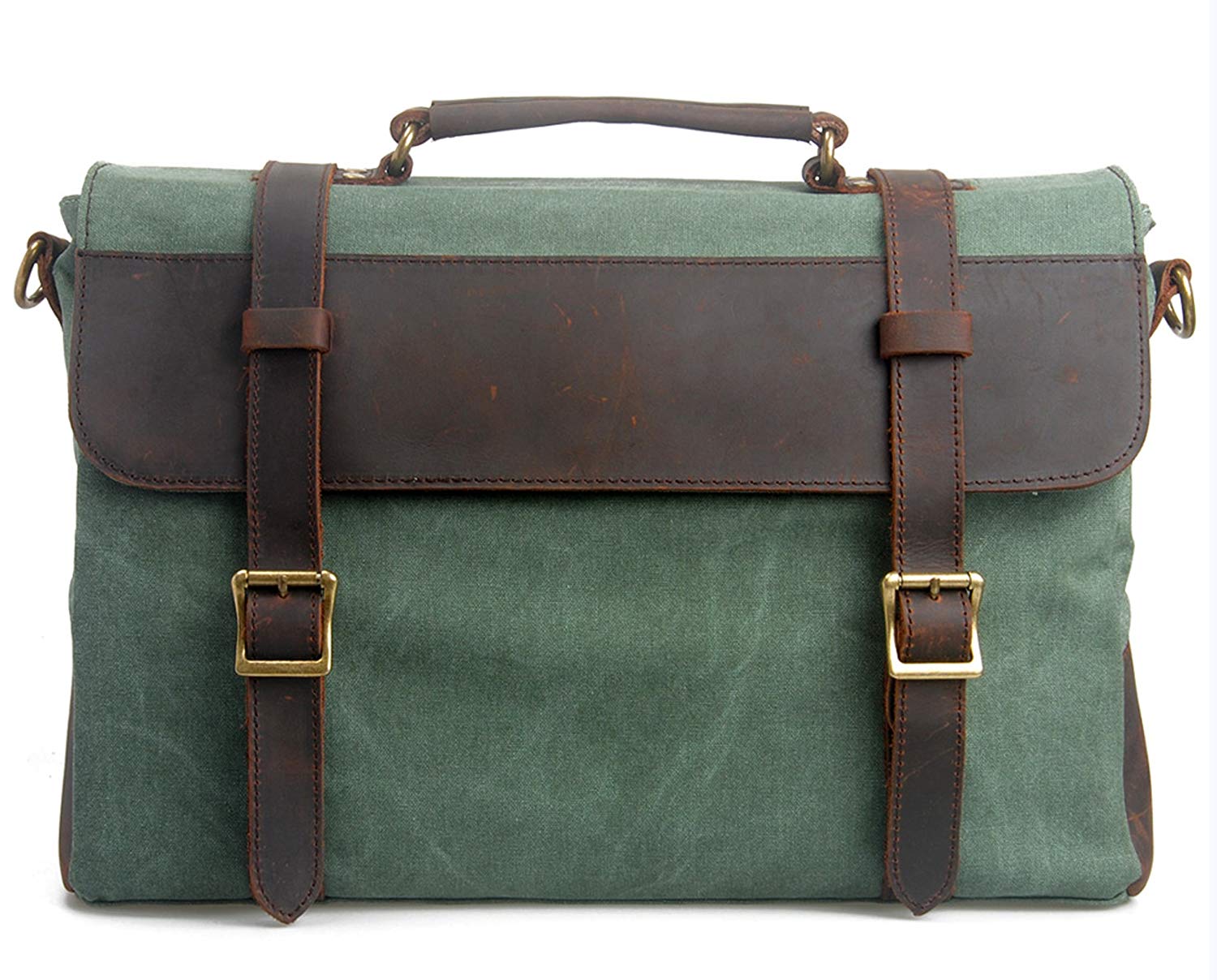 Green briefcase for women