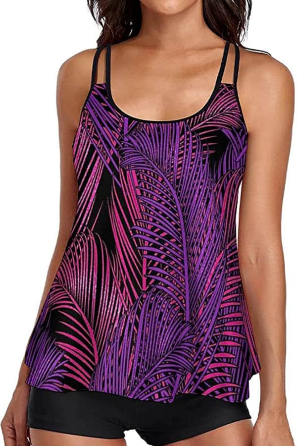 The best stores for end-of-summer swimwear deals 2 Model wears tankini for sale on Amazon.