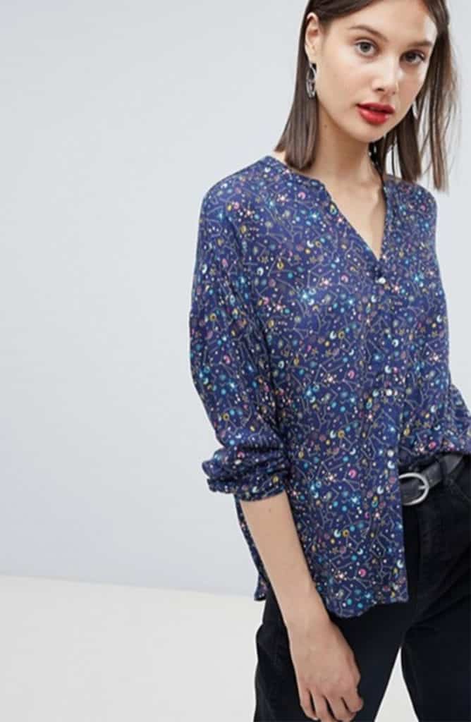 Galaxy print top