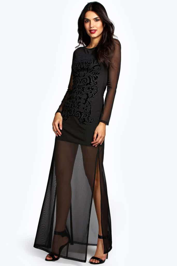 Beaded embellished ress