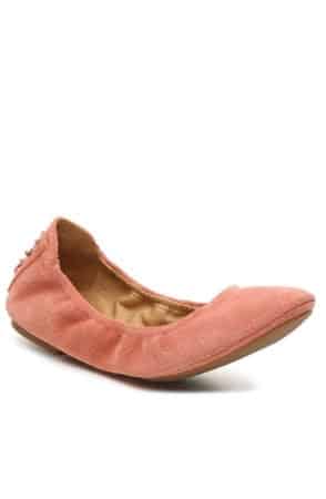 Coral ballet flats