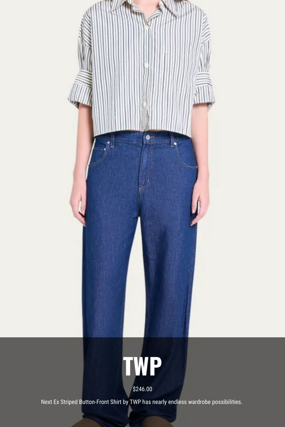 TWP designer crop top