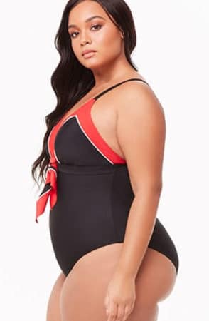 Colorblock plus-size swimsuit from Forever21