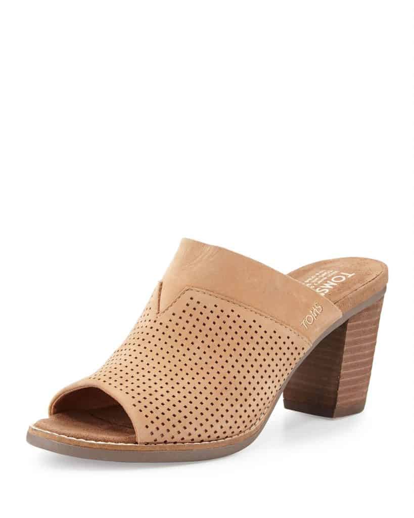 brown mule shoes