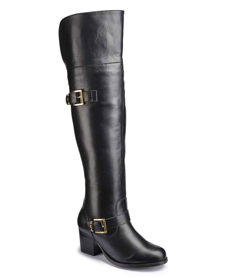 Black over the knee boot