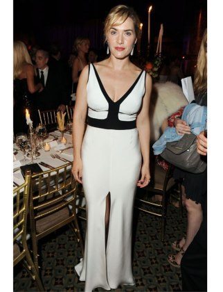 Kate winslet's best red carpet moments 13 duo-toned Narciso Rodriguez
