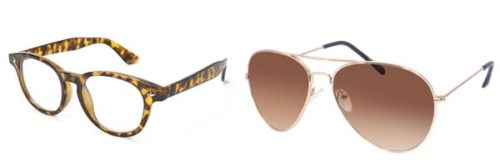 Collage of two sunglasses