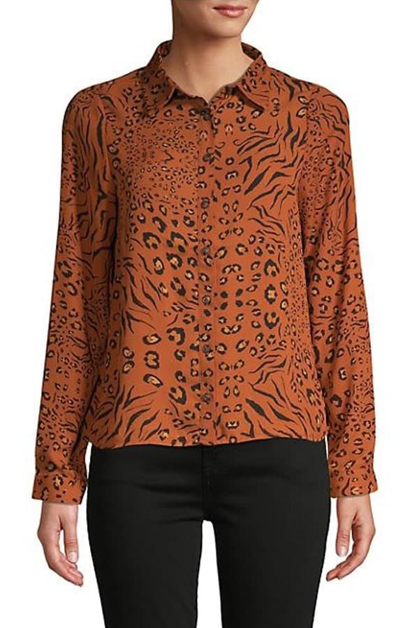 Animal print top 