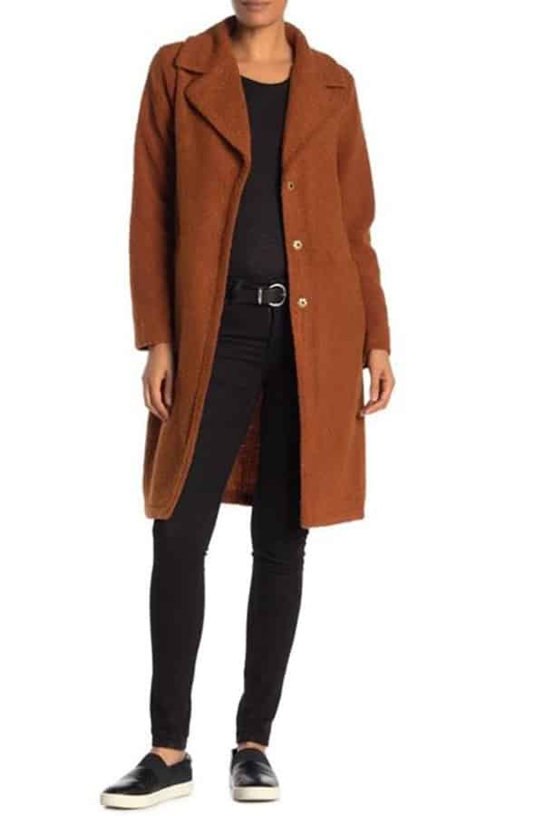 Long camel coat 