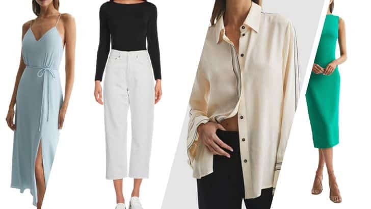 Collage of pieces on sale at the Fenwick designer sale.