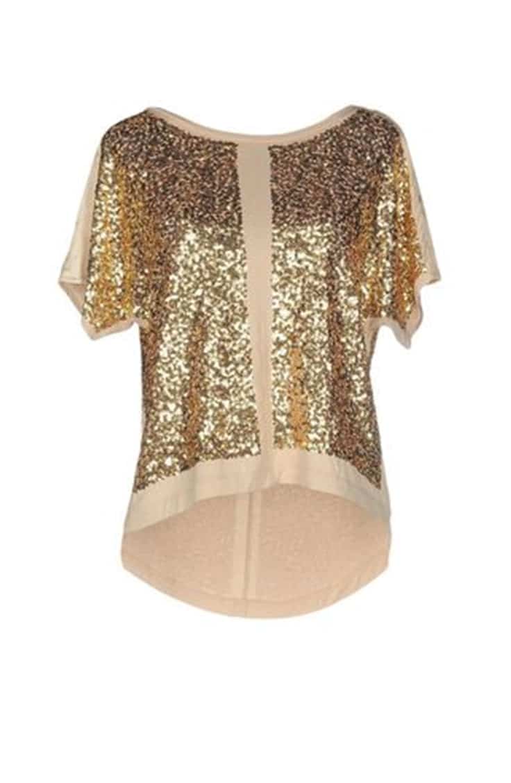 Gold sequined top