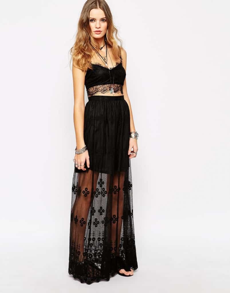 Sheer Maxi Skirt, $47, ASOS
