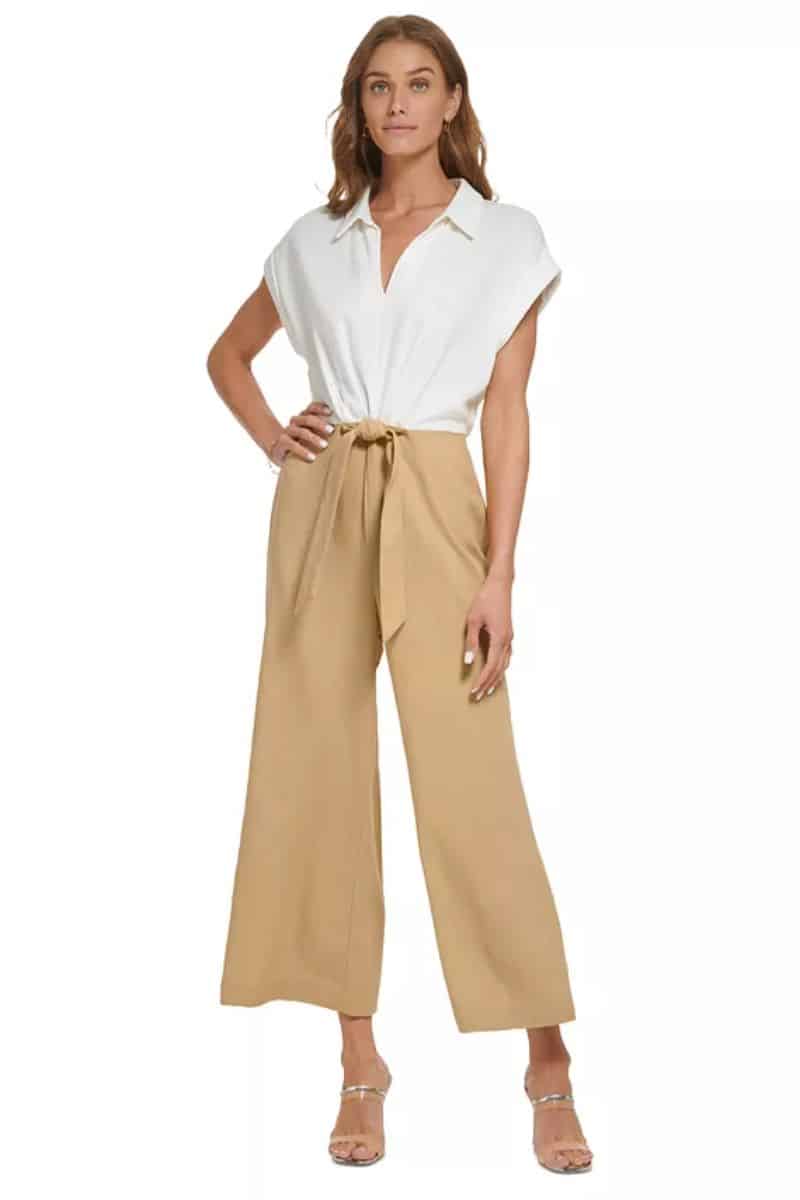 Colorblocked jumpsuit from Macys.