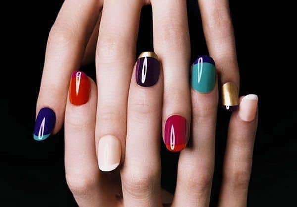 Multicolor Fall Manicure