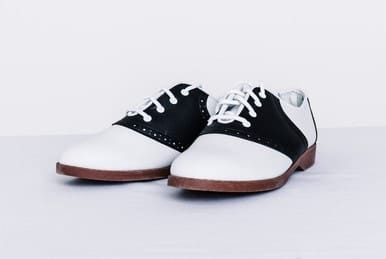 Black and white saddle pair 