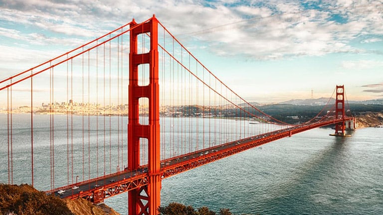 Golden Gate Bridge in San Francisco.