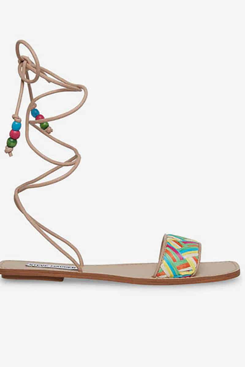 9 more stunning spring shoe trends to shop now 8 Lace-up sandal by Steve Madden.