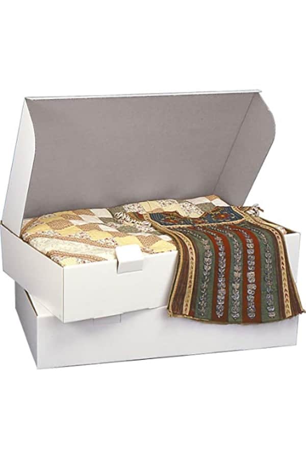 Acid-free garment boxes for storing clothes