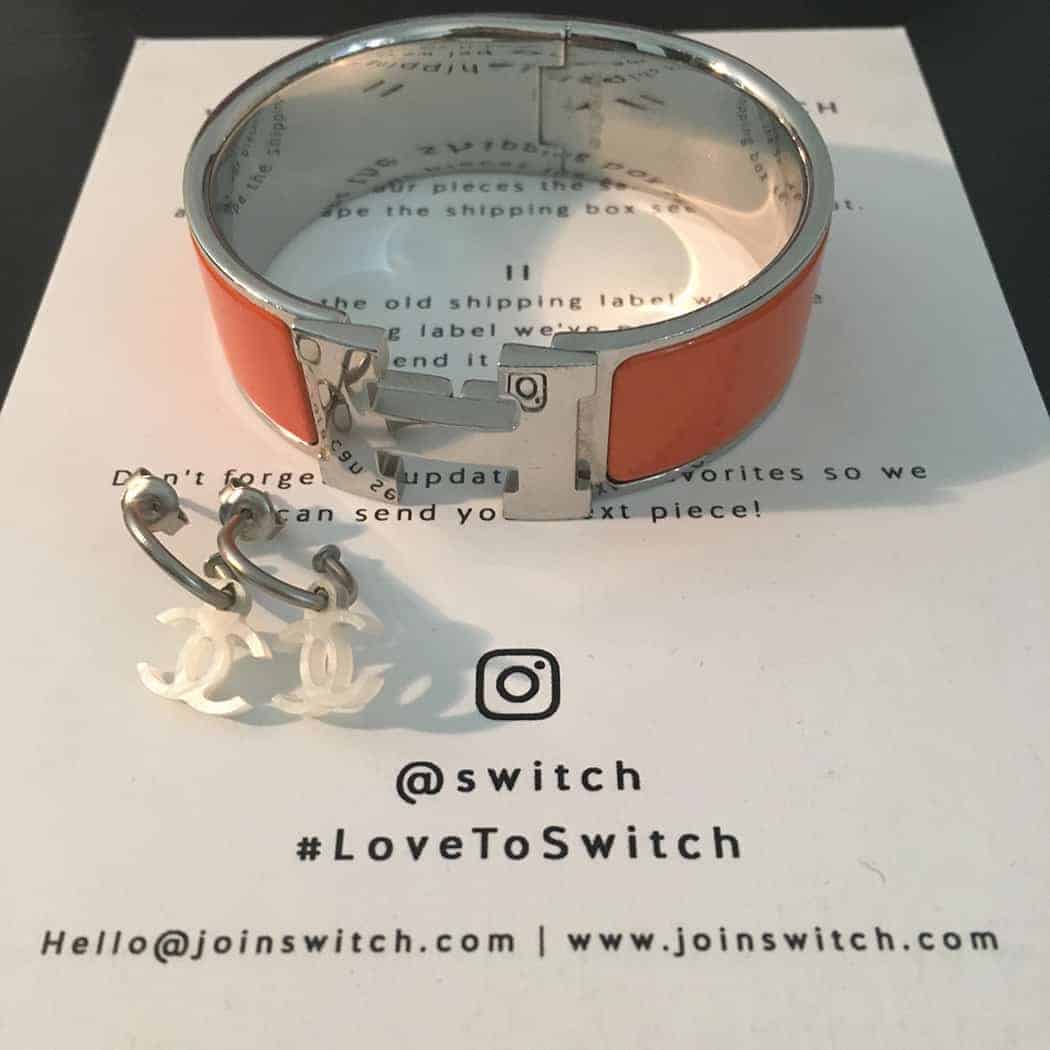 Switch Jewelry subscription - Hermes bracelet and Chanel earrings