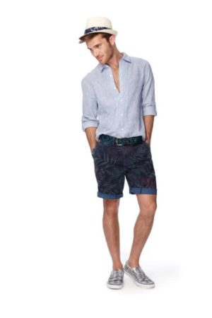 Men's palm printes shorts