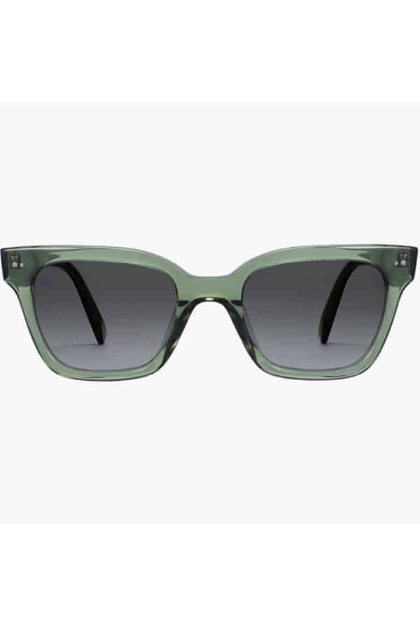 Give good: 9 charity gifts fashion enthusiasts will love 5 Warby Parker sunglasses with green frames against a white background.