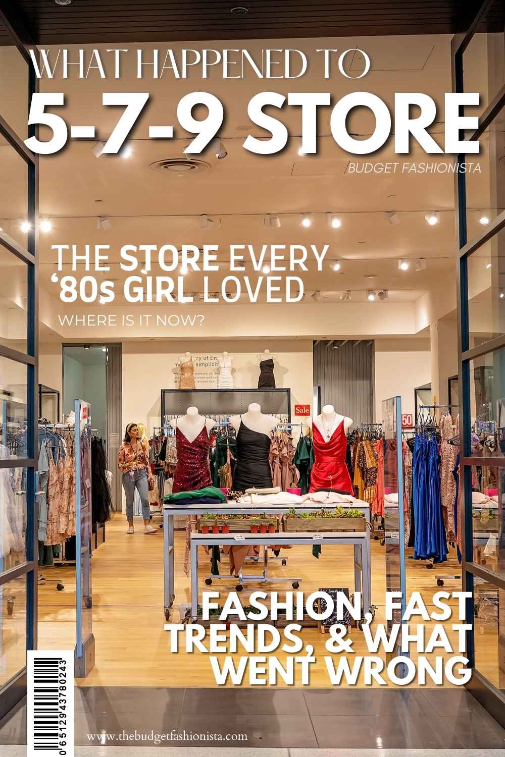 Fashion boutique with dresses and stylish displays