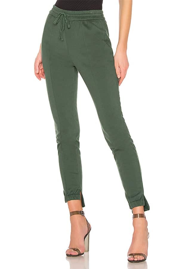 Olive green sweatpants
