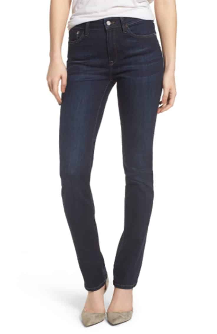 Wear jeans to work like a boss 1 Dark wash, skinny leg jeans