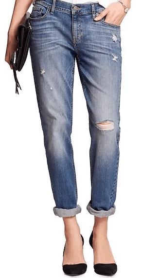Distressed jeans from Banana Republic