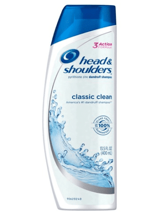 Head and Shoulders shampoo