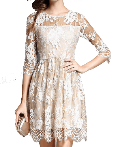 lakme fashion week look for less - ivory pleated dress
