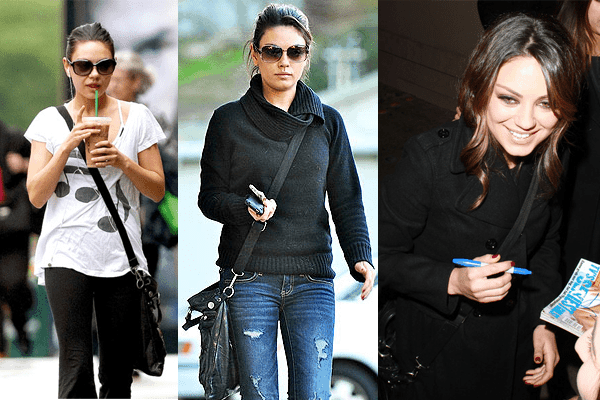 Celebrity style deconstructed - Mila kunis 5 Mila Kunis Cross Body Bag