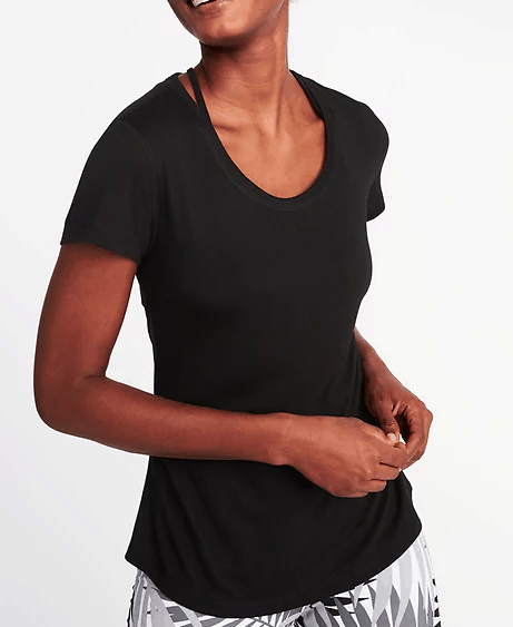 Old Navy Black t shirt with cutout