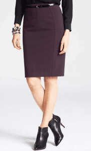 Pencil skirt and booties outfit